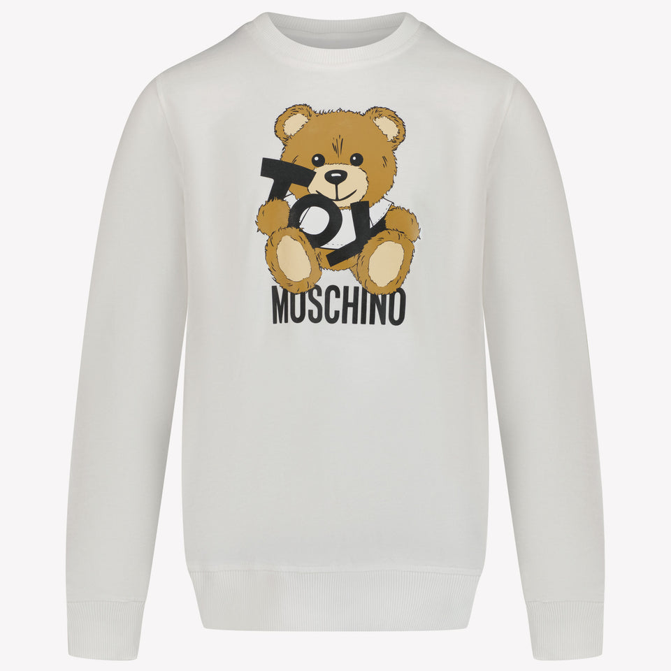 Moschino Kinder Jongens Trui In Wit