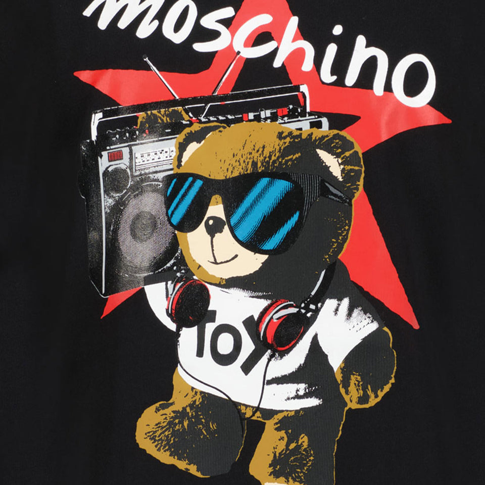 Moschino Kinder Jongens T-Shirt In Zwart