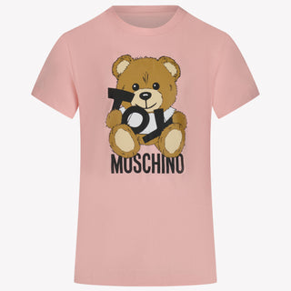 Moschino Kinder Meisjes T-Shirt In Licht Roze