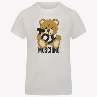 Moschino Kinder Jongens T-Shirt In Wit