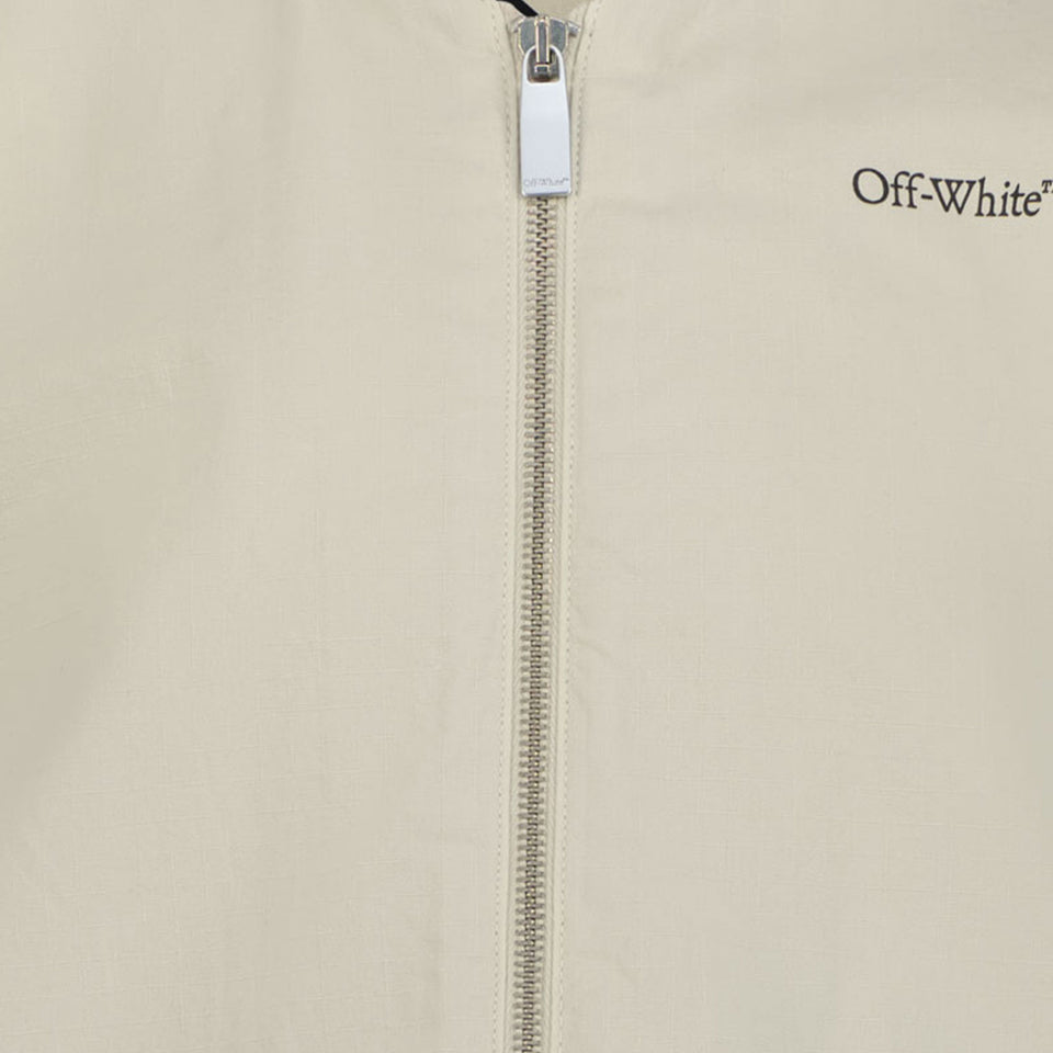 Off-White Kinder Jongens Bodywarmer In Licht Grijs