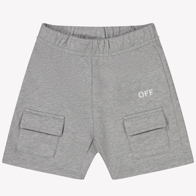 Off-White Baby Jongens Shorts In Grijs