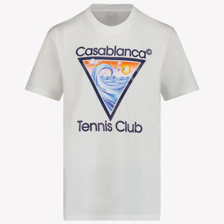 CASABLANCA Kinder Unisex T-Shirt In Wit