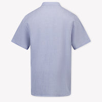 Armani Kinder Jongens Blouse In Licht Blauw