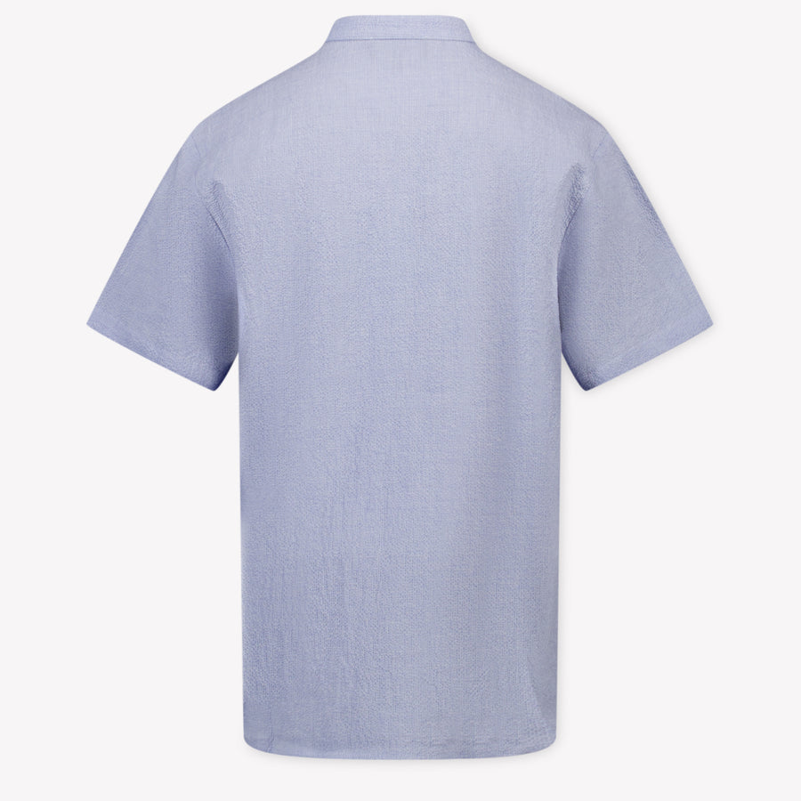 Armani Kinder Jongens Blouse In Licht Blauw