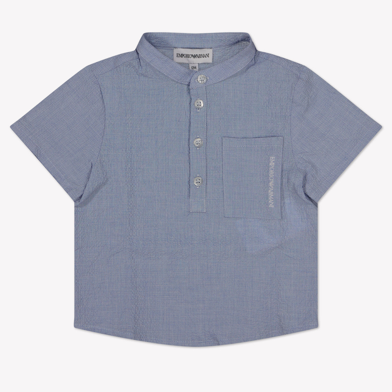 Armani Baby Jongens Blouse In Licht Blauw