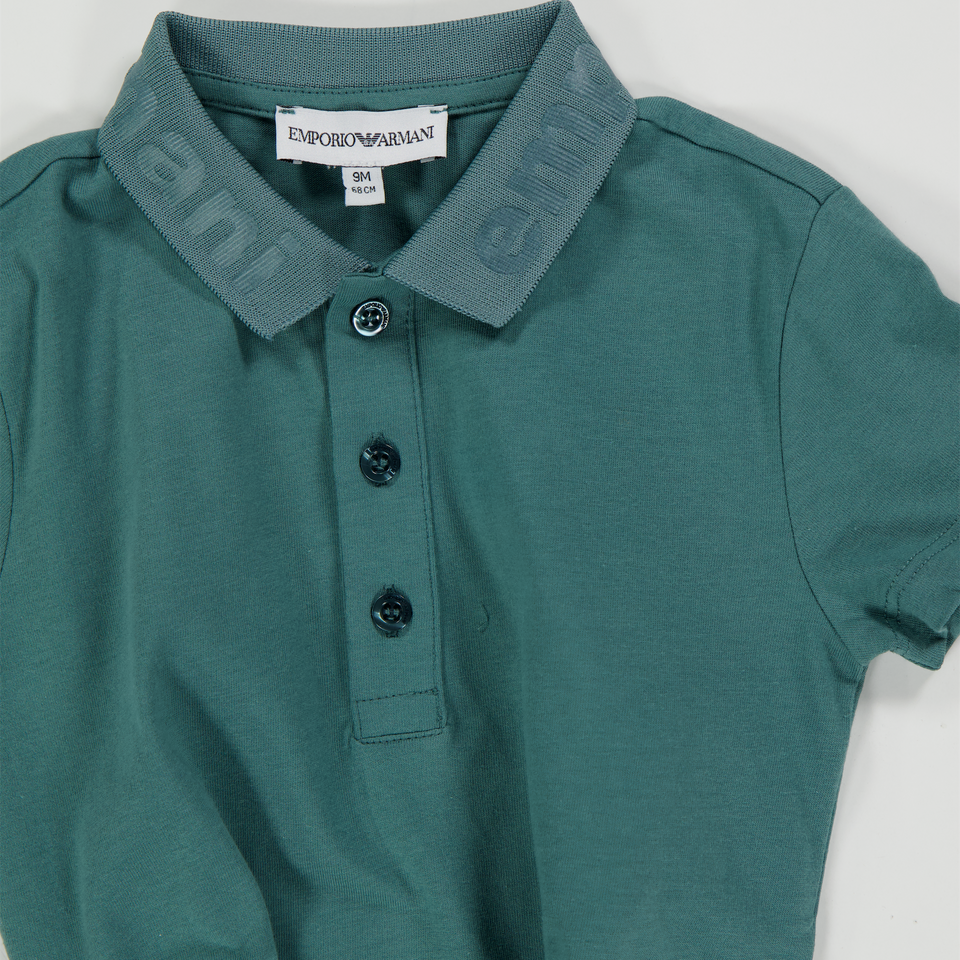 Armani Baby Jongens Polo In Donker Groen