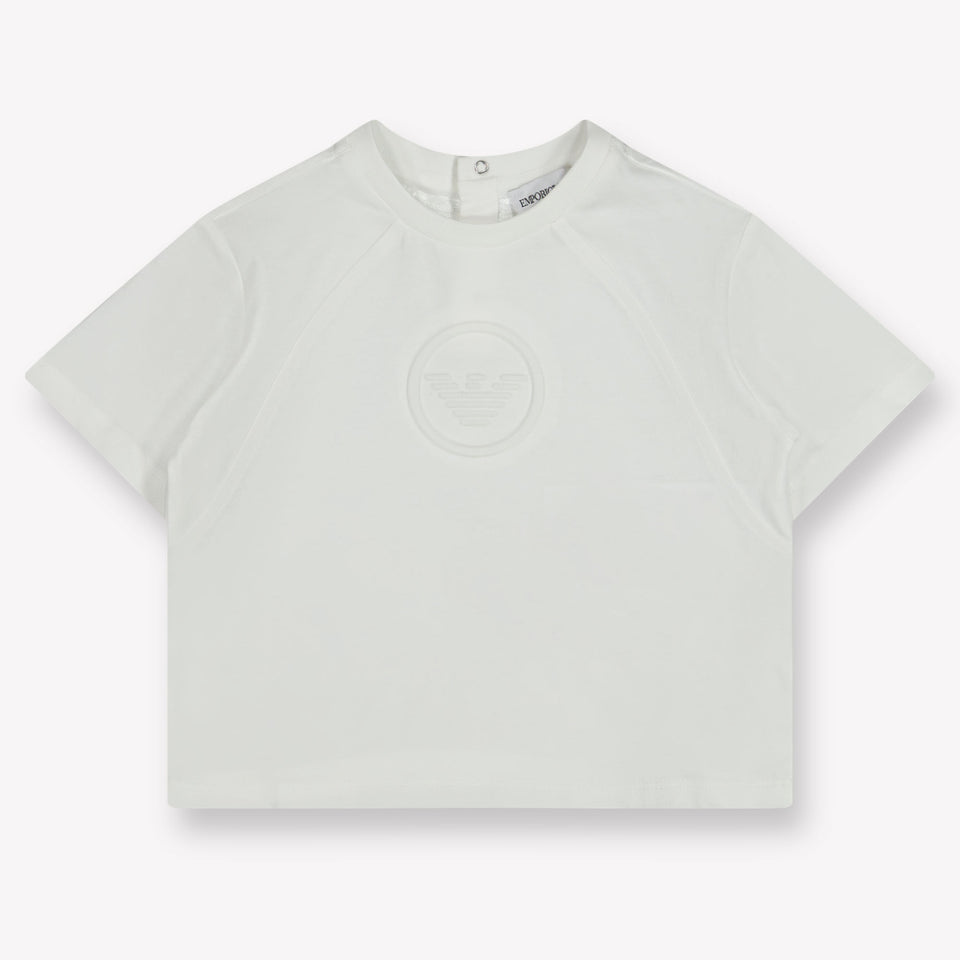 Armani Baby Jongens T-Shirt In Wit