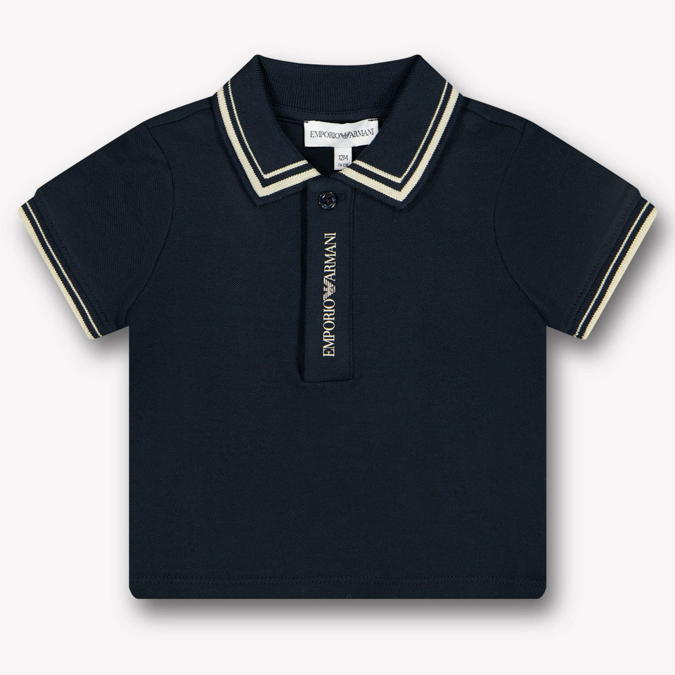 Armani Baby Jongens Polo In Donker Blauw