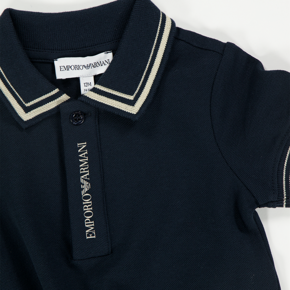 Armani Baby Jongens Polo In Donker Blauw