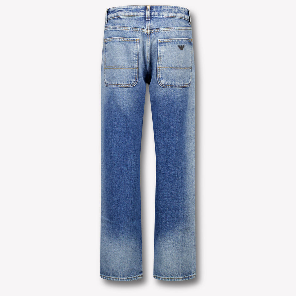 Armani Kinder Jongens Jeans In Blauw
