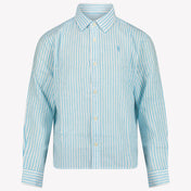 Ralph Lauren Kinder Jongens Blouse In Turquoise