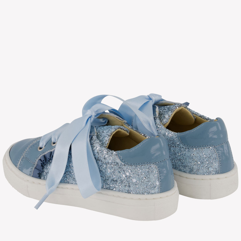 Andanines Meisjes Sneakers In Licht Blauw