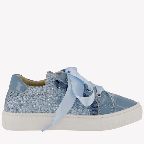 Andanines Meisjes Sneakers In Licht Blauw