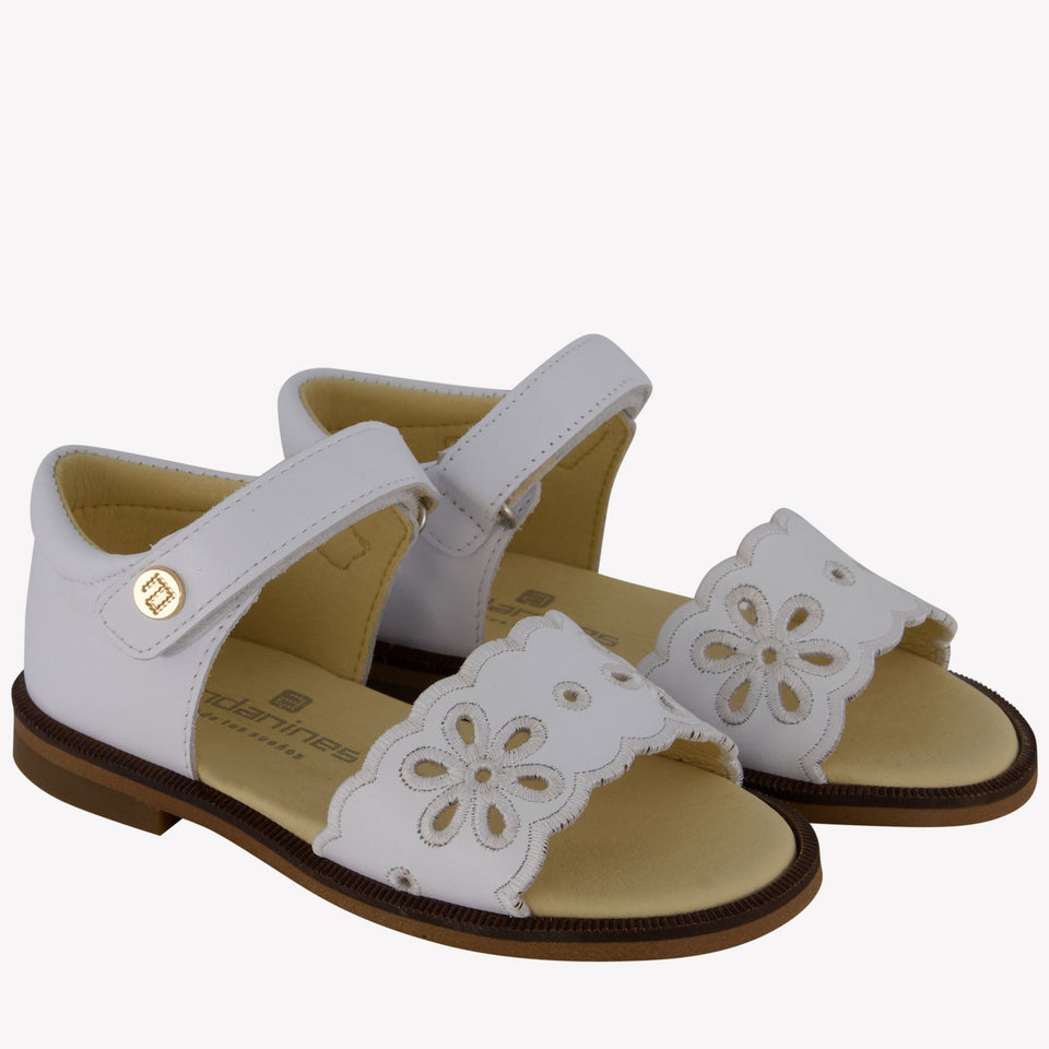 Andanines Meisjes Sandalen In Wit