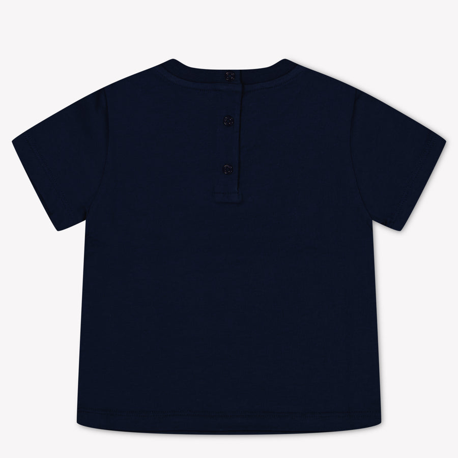 Fendi Baby Jongens T-Shirt In Navy