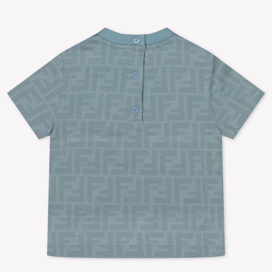 Fendi Baby Jongens T-Shirt In Licht Blauw