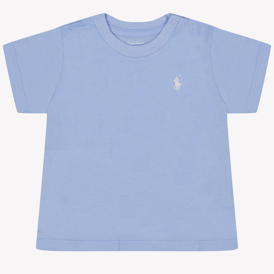 Ralph Lauren Baby Jongens T-Shirt In Licht Blauw