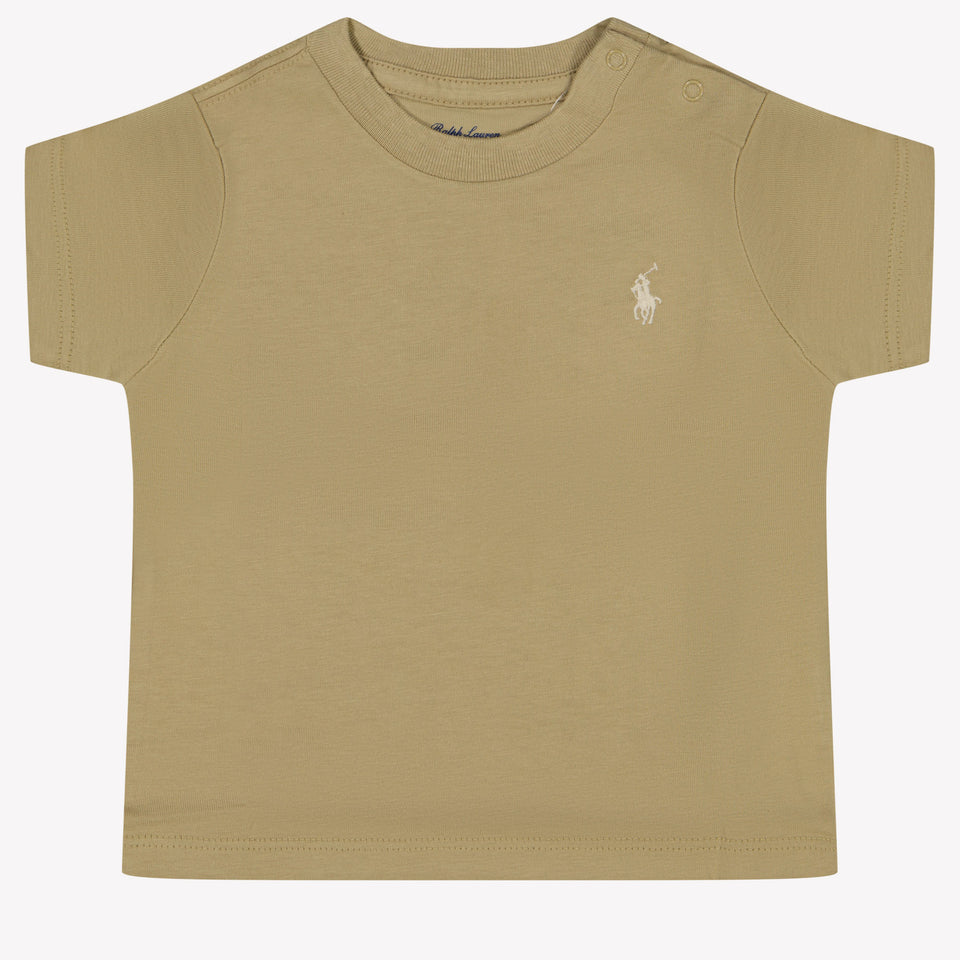 Ralph Lauren Baby Jongens T-Shirt In Khaki