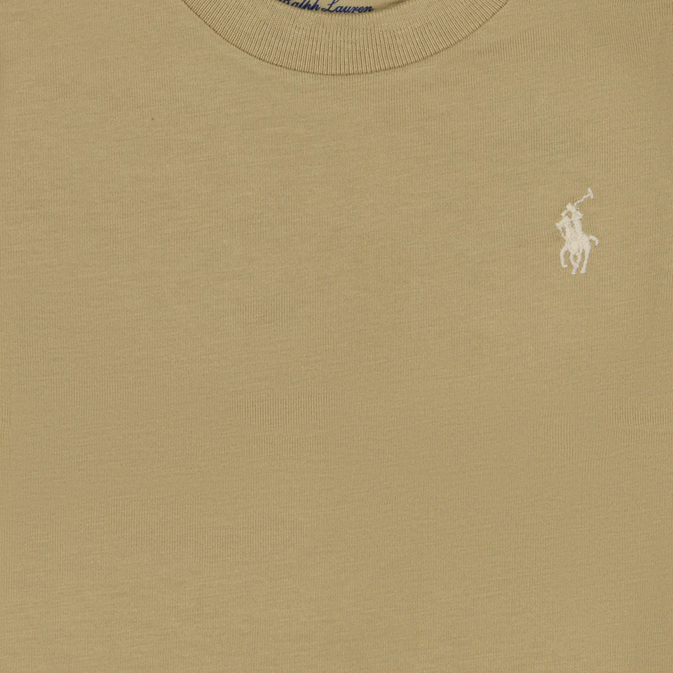 Ralph Lauren Baby Jongens T-Shirt In Khaki