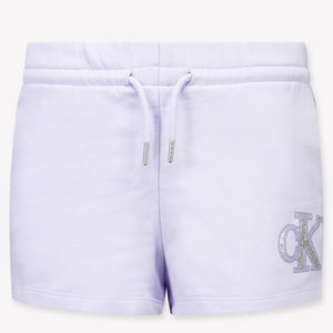 Calvin Klein Kinder Meisjes Shorts In Lila
