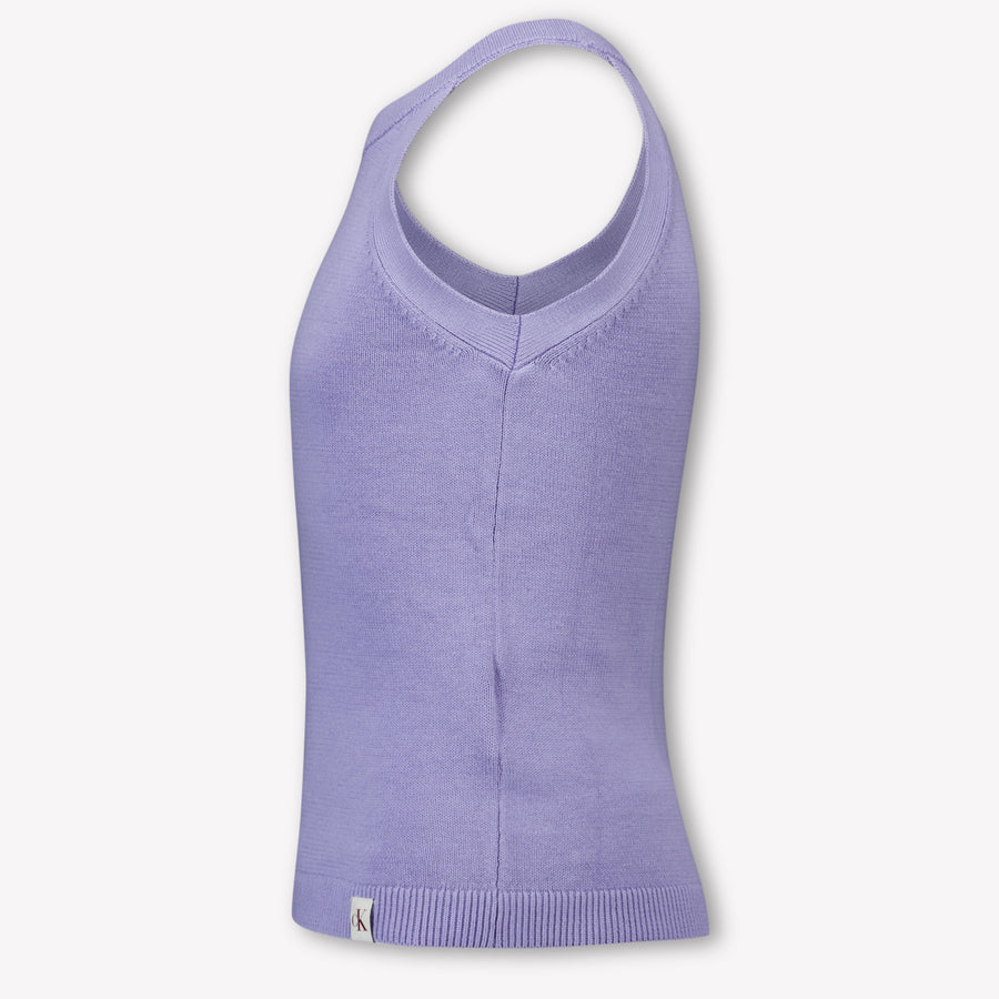 Calvin Klein Kinder Meisjes T-Shirt In Lila