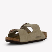 Birkenstock Unisex Slippers In Taupe