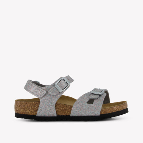Birkenstock Meisjes Sandalen In Zilver
