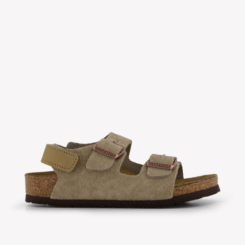Birkenstock Unisex Sandalen In Taupe