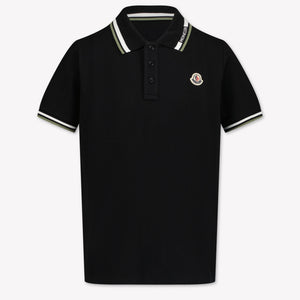 Moncler Kinder Jongens Polo In Zwart