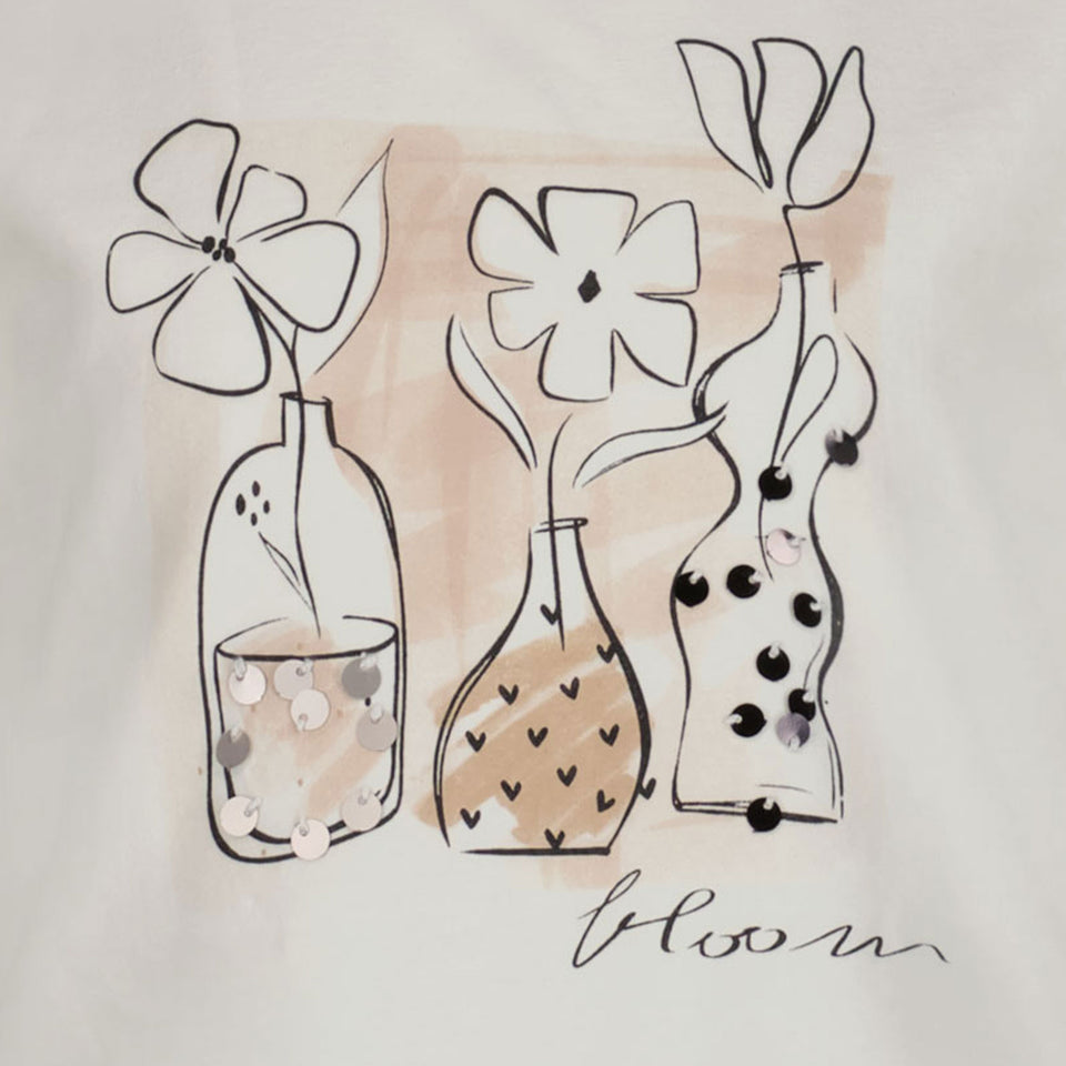 Mayoral Kinder Meisjes T-Shirt In Off White