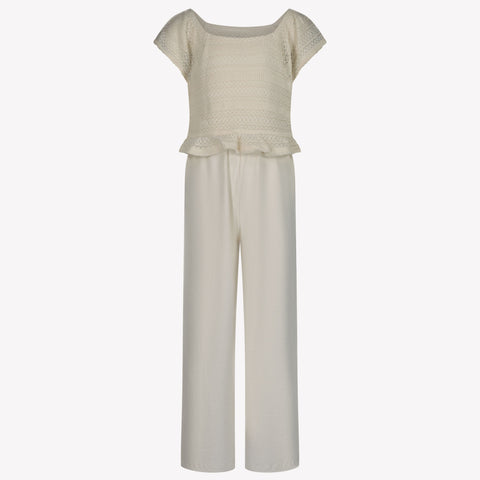 Mayoral Kinder Meisjes Jumpsuit In Off White