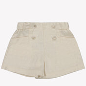 Mayoral Baby Meisjes Shorts In Licht Beige