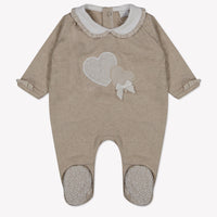First Baby Meisjes Boxpakje In Beige