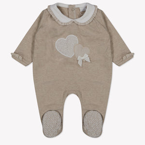 First Baby Meisjes Boxpakje In Beige
