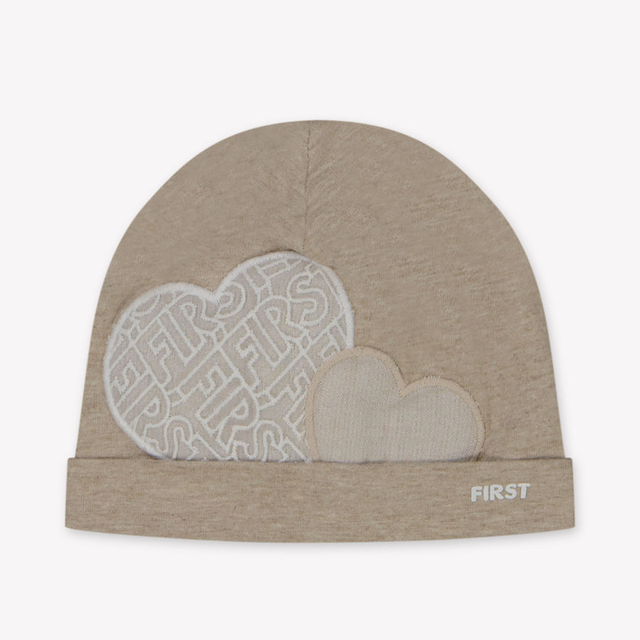First Baby Girls Beanie in Beige