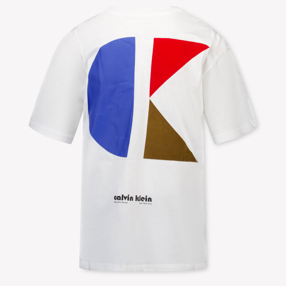 Calvin Klein Kinder Jongens T-Shirt In Wit