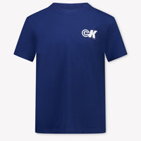 Calvin Klein Kinder Jongens T-Shirt In Blauw