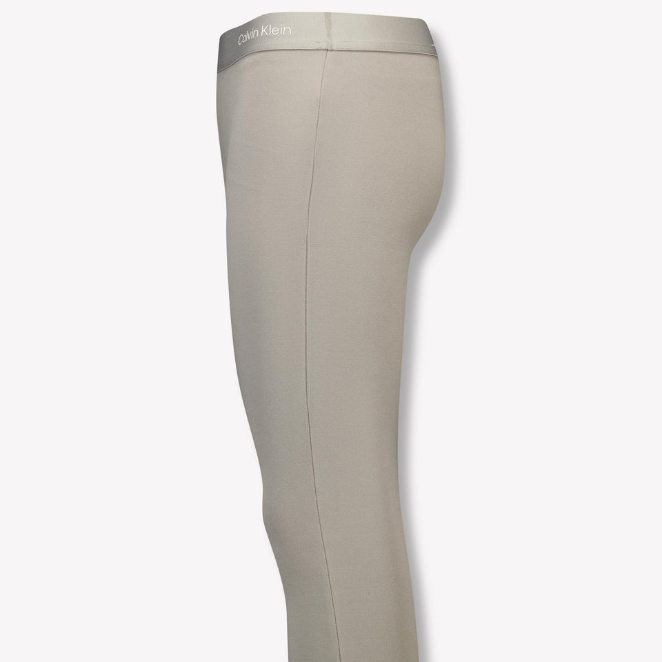 Calvin Klein Kinder Meisjes Broek In Licht Beige