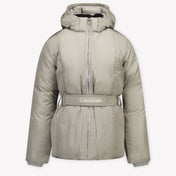 Calvin Klein Kinder Meisjes Winterjas In Licht Beige