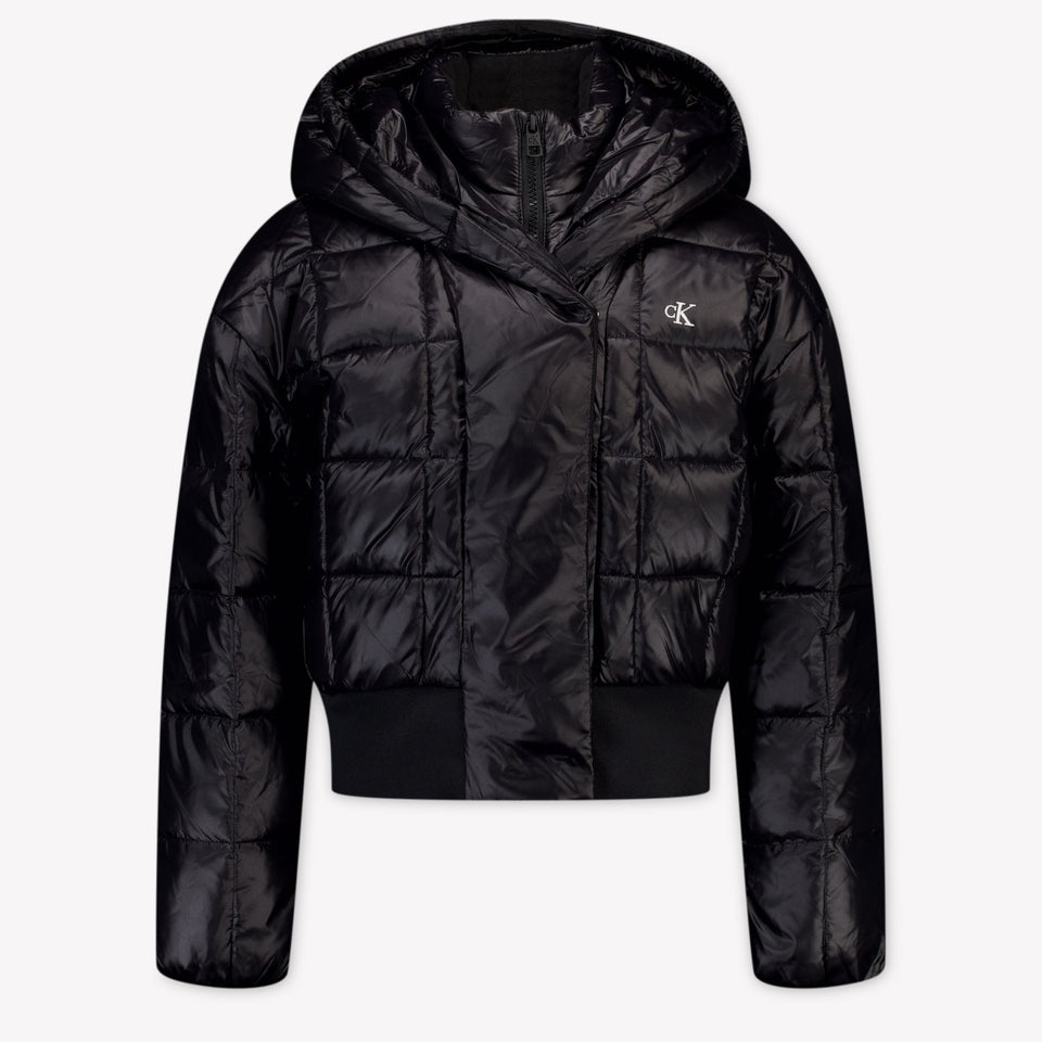 Calvin Klein Kinder Meisjes Winterjas In Zwart