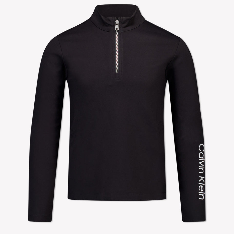 Calvin Klein Kinder Meisjes T-Shirt In Zwart