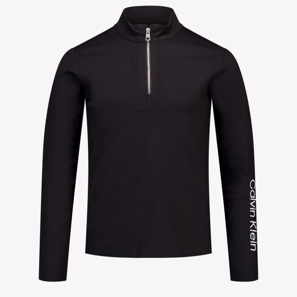Calvin Klein Kinder Meisjes T-Shirt In Zwart