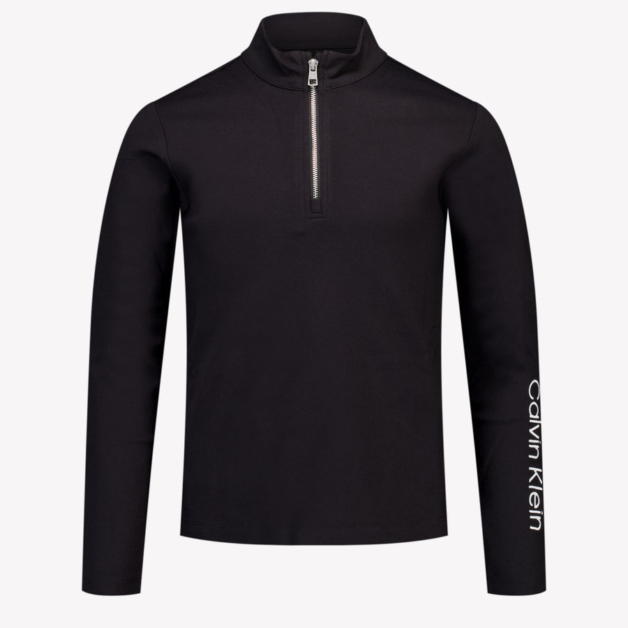 Calvin Klein Kinder Meisjes T-Shirt In Zwart