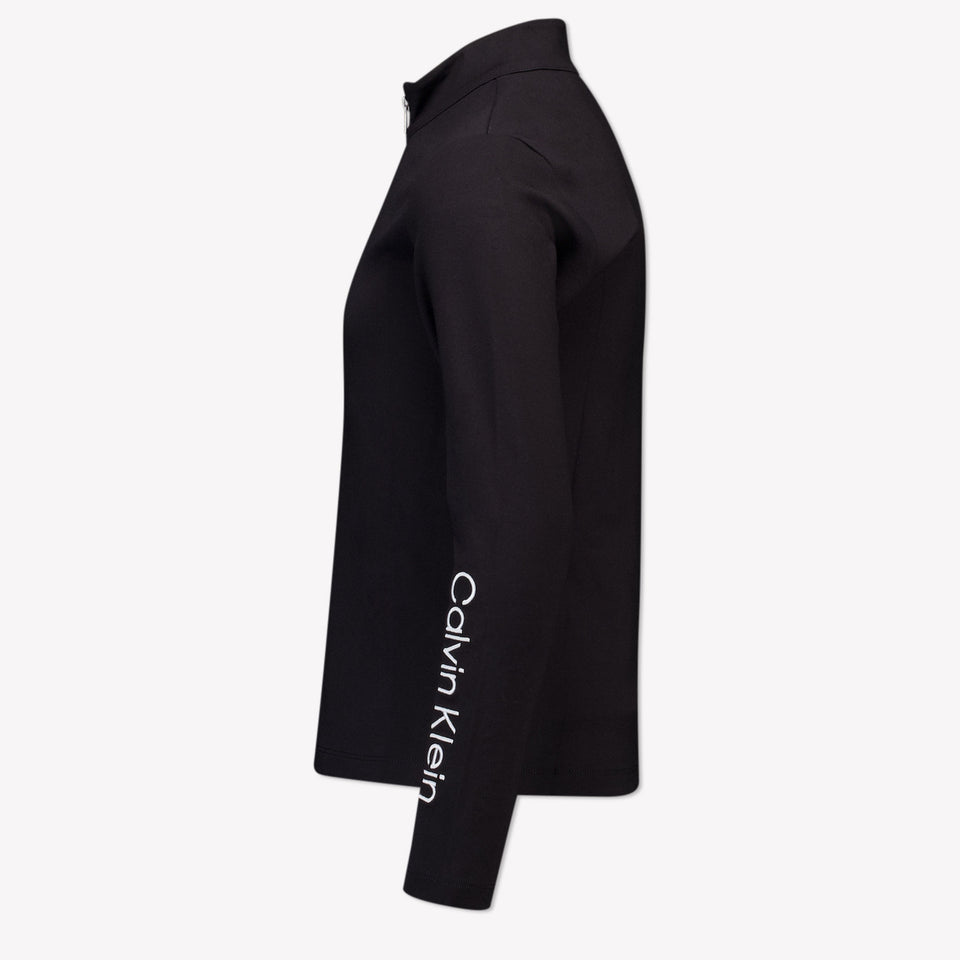 Calvin Klein Kinder Meisjes T-Shirt In Zwart