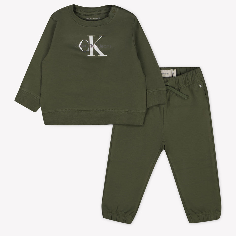 Calvin Klein Baby Unisex Joggingpak In Army