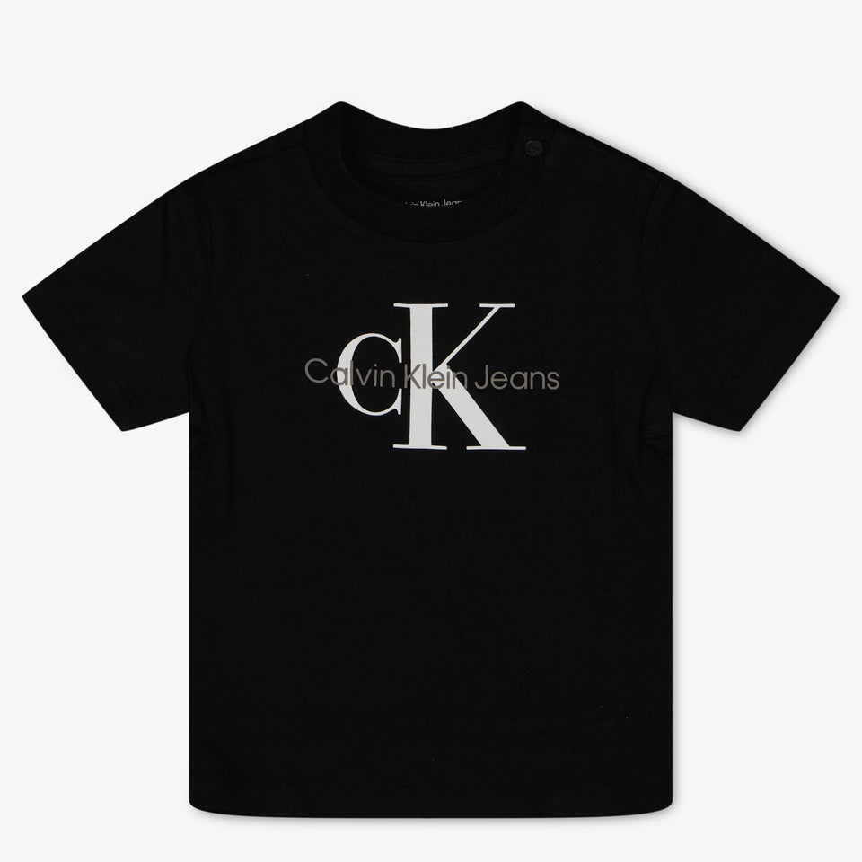 Calvin Klein Baby Unisex T-Shirt In Zwart