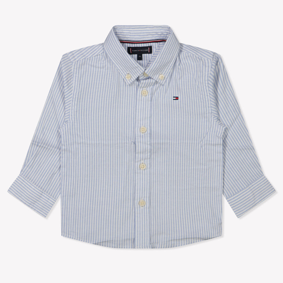 Tommy Hilfiger Baby Jongens Blouse In Licht Blauw