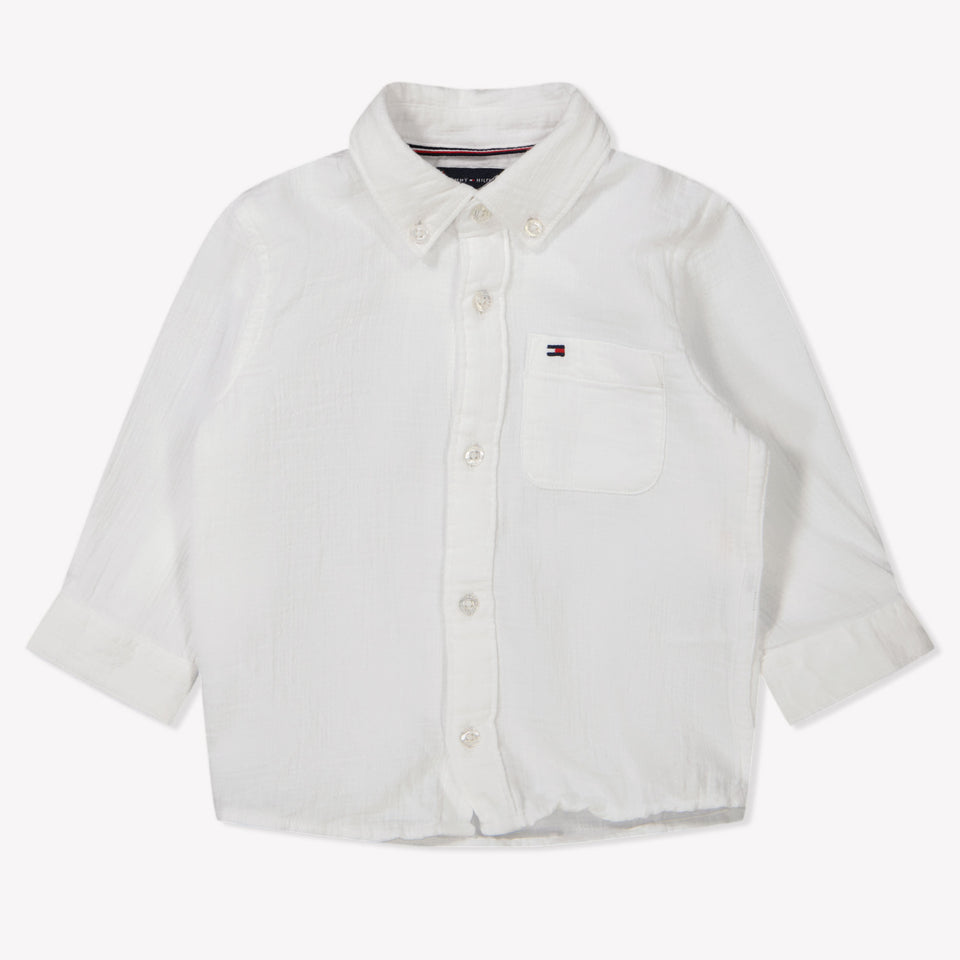 Tommy Hilfiger Baby Jongens Blouse In Wit