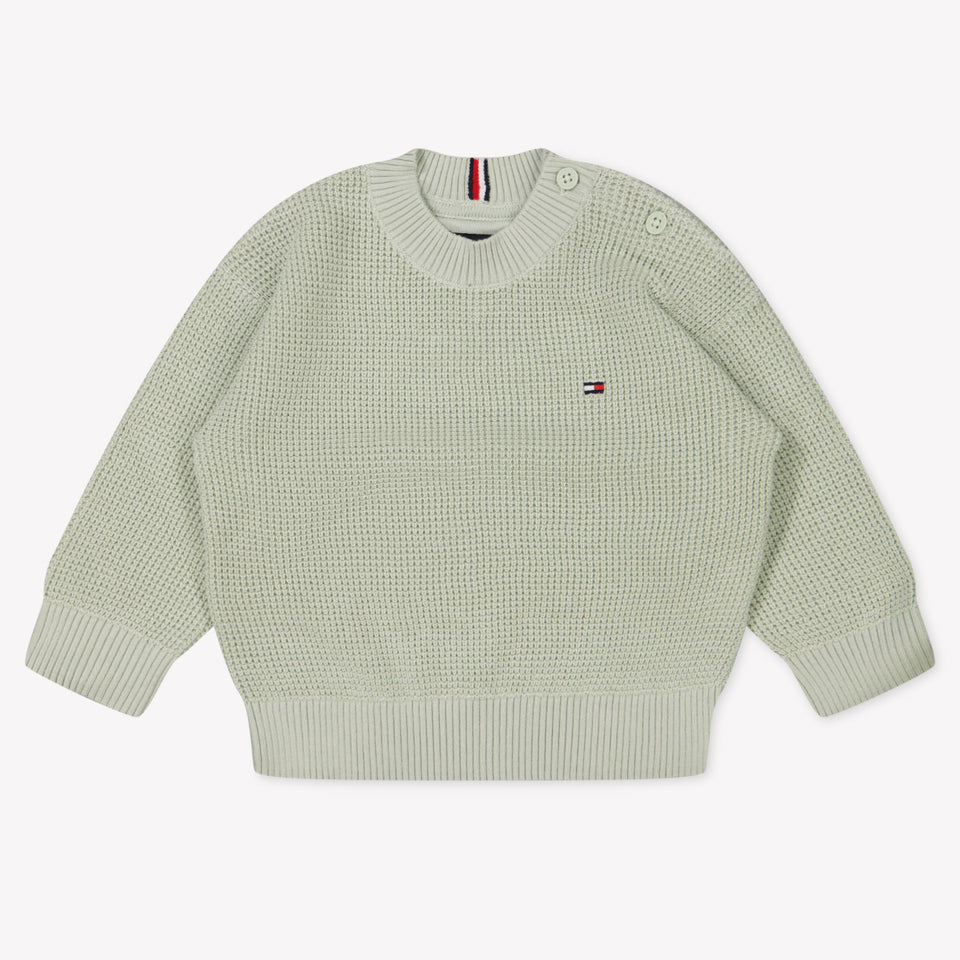 Tommy Hilfiger Baby Jongens Trui In Licht Groen